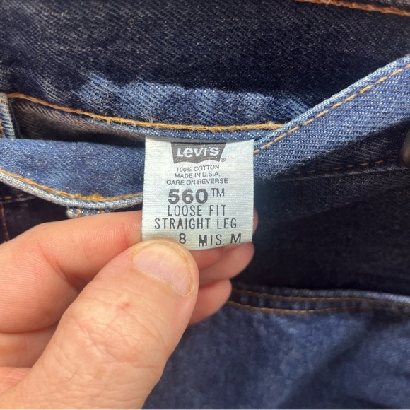 Levi’s 560 Loose Fit Straight Leg Vintage Jeans Womens 8 Mis M 11/00 dated 2612 - Picture 4 of 12